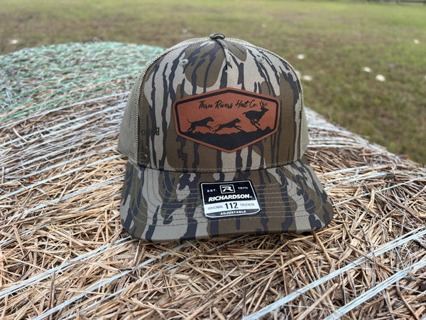 Deer Dog Hunting - Trucker Snapback - Richardson 112 - Buckle Patch: Mossy Oak Bottomland