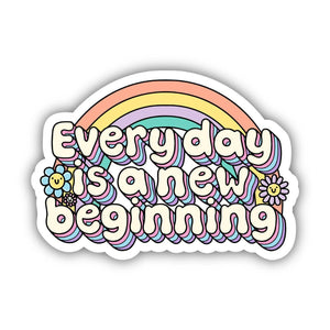 Everyday Is A New Beginning New Year Sticker