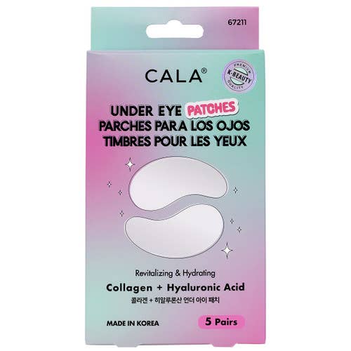 CALA Under Eye Patches Collagen Vitamin C (5 pairs/pack): Collagen & Hyaluronic Acid