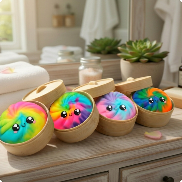 Mystery Tie & Dye Dumpling Mini Squishies - (3.5")