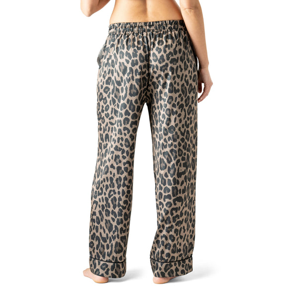 Hello Mello Bow So Lovely Satin Pajama Pant Open Stock: Bow So Lovely