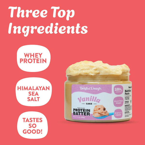 Vanilla Cake Protein Batter: KING Size Jar= 12oz
