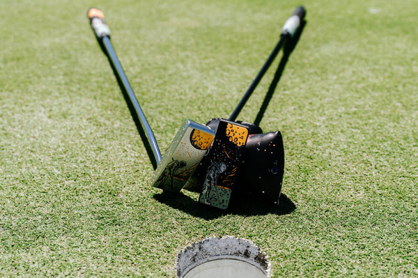 Moon Man Black Doublewide Blade Putter Limited Edition: Right Handed