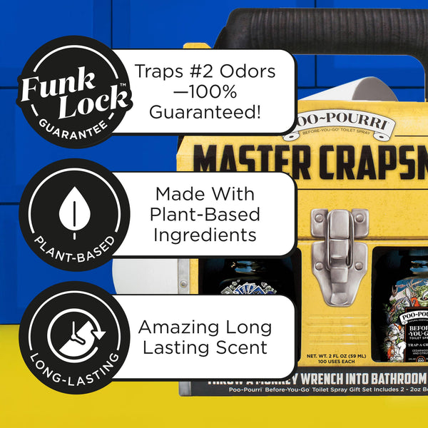 Poo~Pourri Master Crapsman Gift Set 2 pack 2 oz