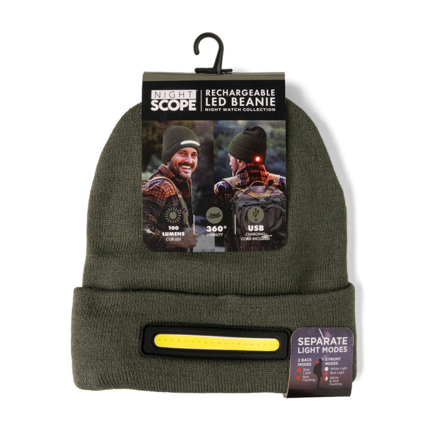 Night Scope Night Watch Rechargeable LED Beanie Assortment