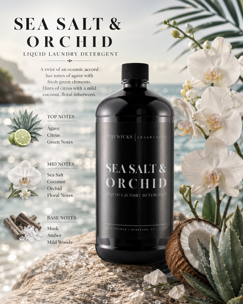 Luxury Liquid Detergent: Sea Salt and Orchid