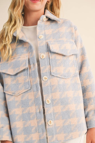 KIDS GIRLS DOUBLE POCKET SHACKET