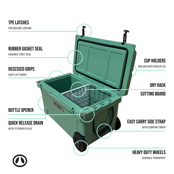 65QT COOLER: WATERCRESS