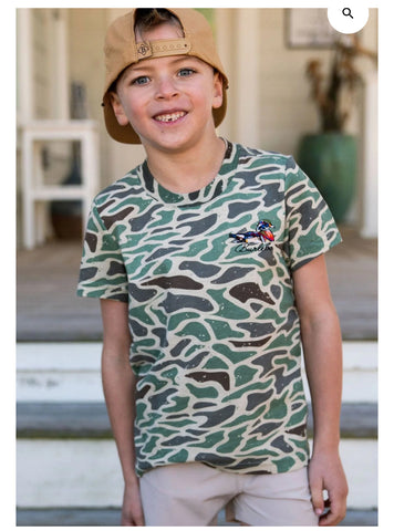 Burlebo youth retro duck camo