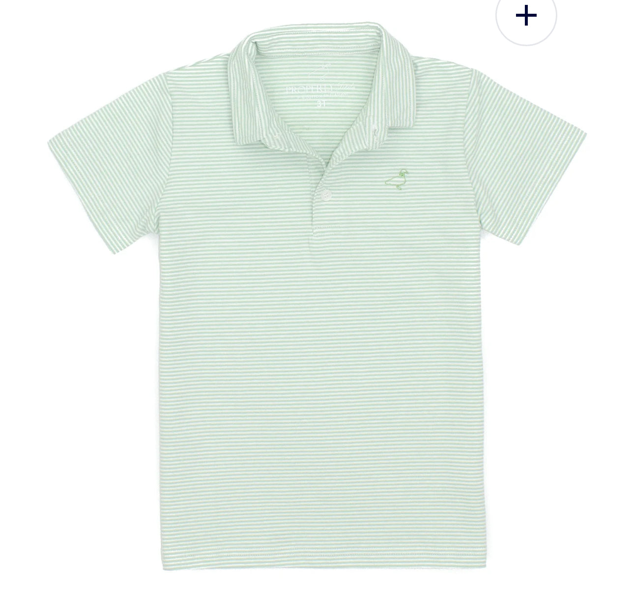 Properly tied Jackson polo mint stripe