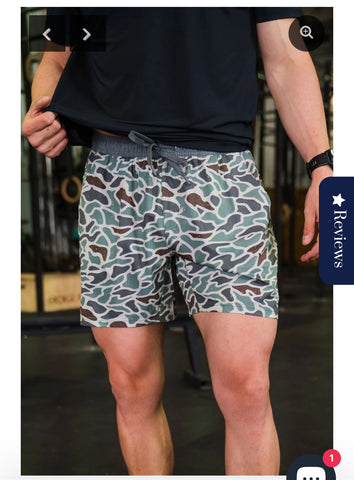 Burlebo athletic short retro duck camo