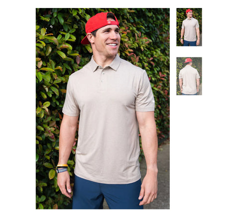 Burlebo performance polo khaki