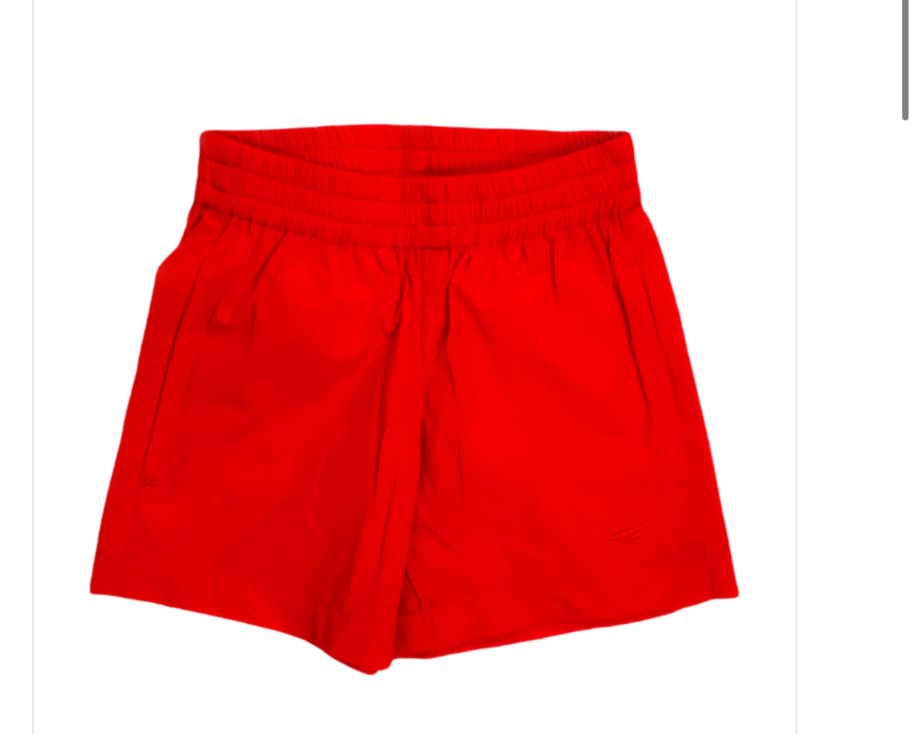 Southbound performance play shorts red