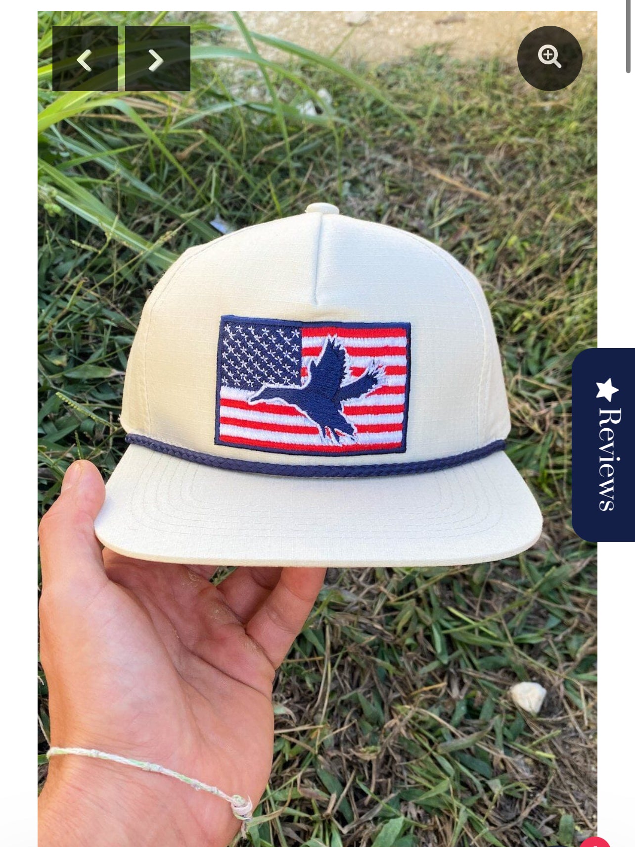 Burlebo hat American flag duck