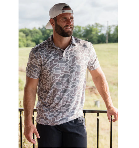 Burlebo performance polo classic deer camo