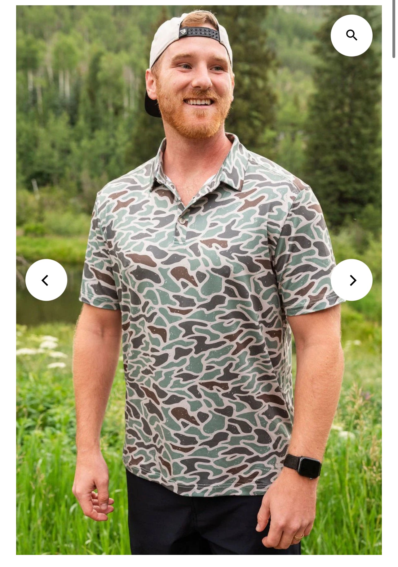 Burlebo retro duck camo polo