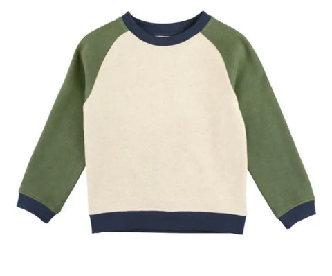 RB raglan sweatshirt dusty olive