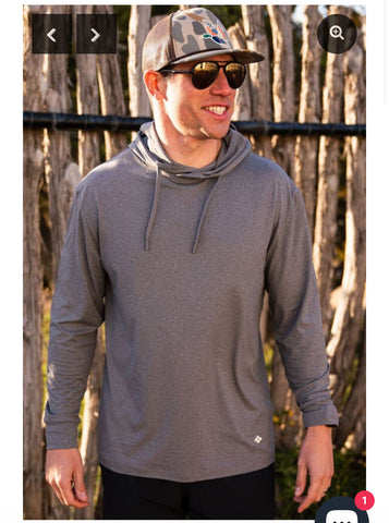 Burlebo performance hoodie Heather grey