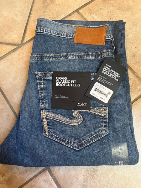 Silver Craig classic fit bootcut leg jeans