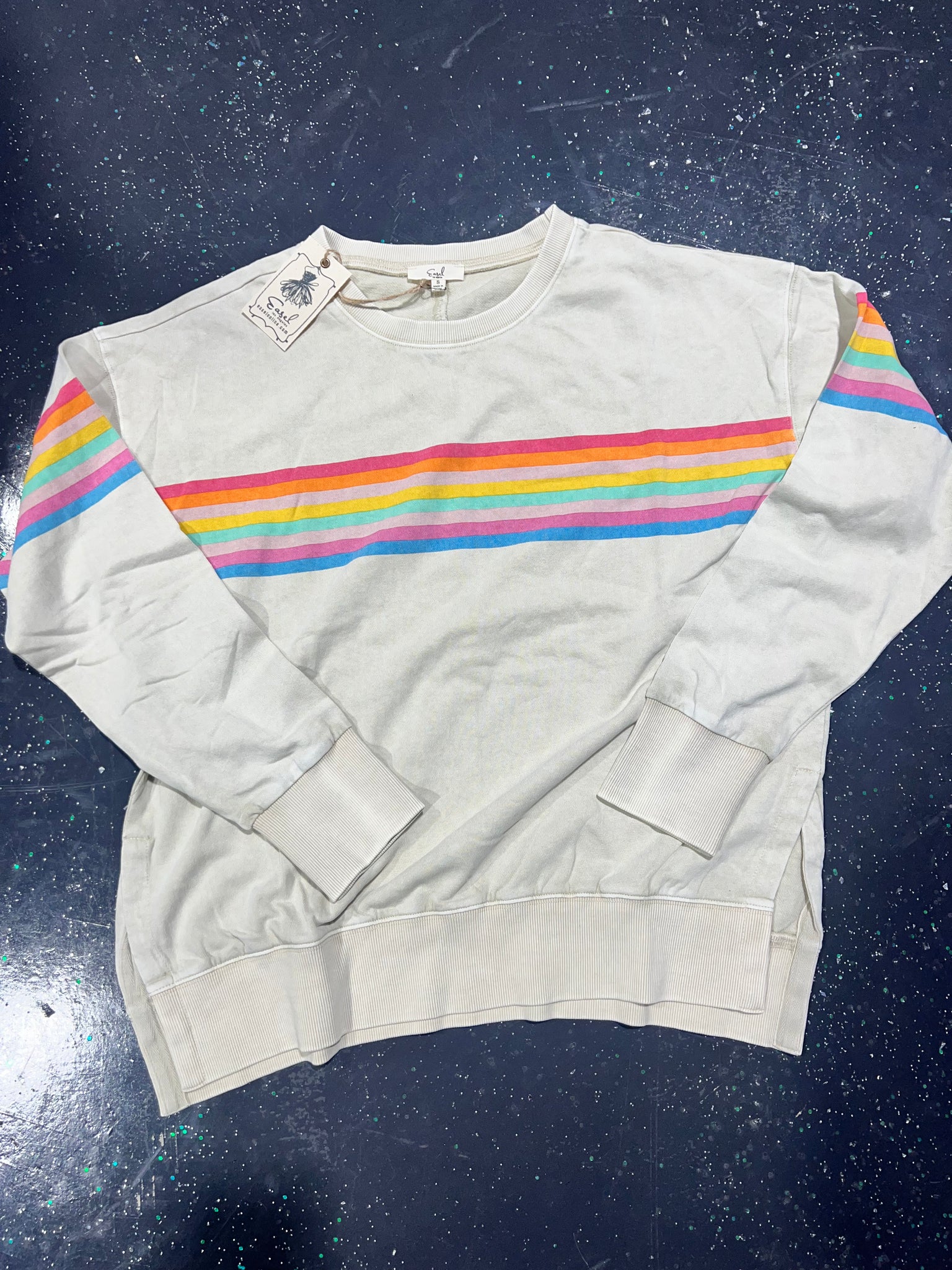 Rainbow printed sweatshirt