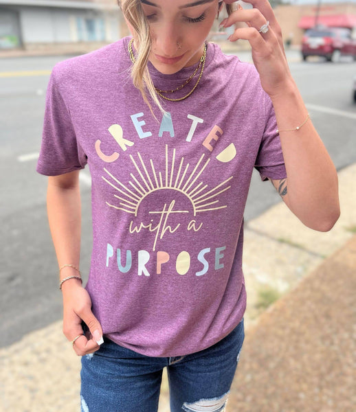 Created With A Purpose Tee: Small