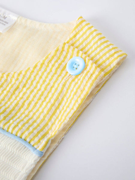 "I ❤ MOM "Embroidered Baby Boy Romper: