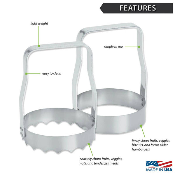 Food Chopper: Serrated Edge