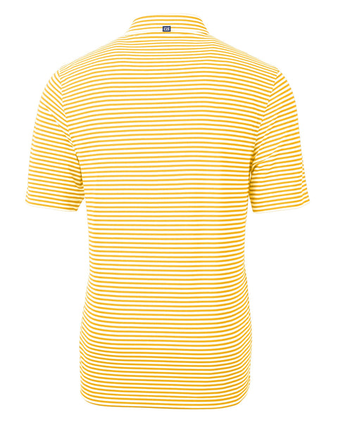 Cutter & Buck Virtue Eco Pique Stripe Recycled Men's Polo: Chutney