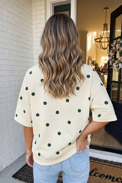 LAS Polka Dot Oversize Blouse Yellow