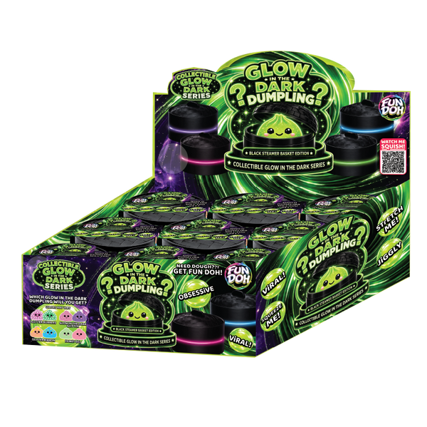Fun Doh Glow In Dark Mystery Dumpling Squishy Black Basket: Wholesale Price