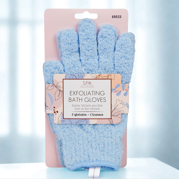 CALA Exfoliating Bath Gloves Shower : Blue