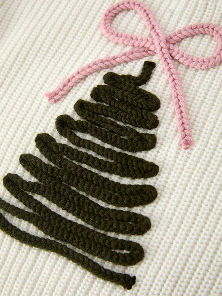 Winter Christmas Girls Pullover Sweater: