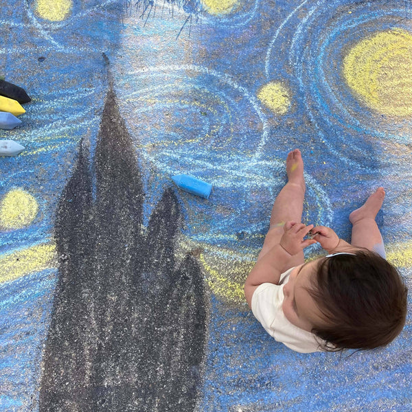 Kids Chunky Sidewalk Chalk -  Non-Toxic - Starry Night
