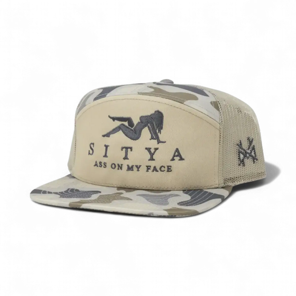 Sitya Trucker Hat: Retro Sage/Natural
