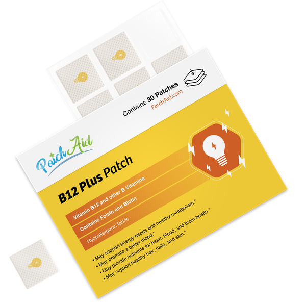 B12 Energy Plus Vitamin Patch - Energy & Mood Support: