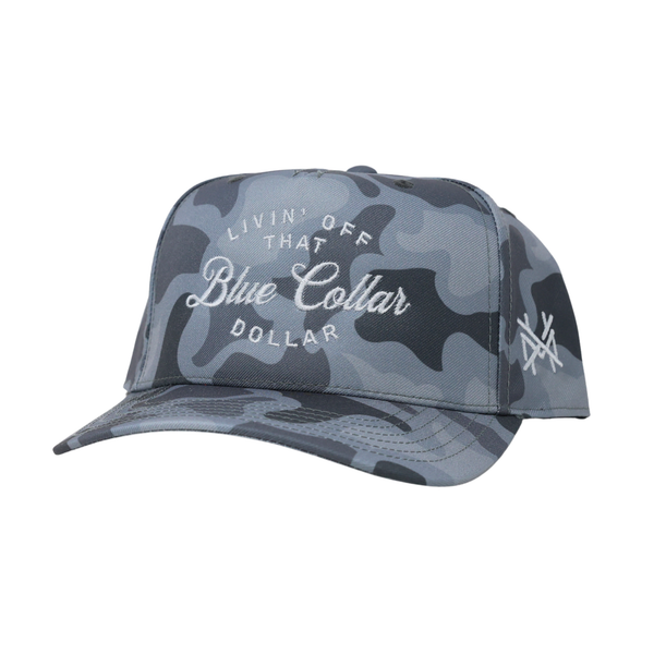 Blue Collar Dollar Trucker Hat: Retro Bottomland/Natural