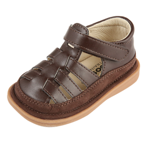 Fisher Sandal – Toddler Squeaky Shoes: Chocolate