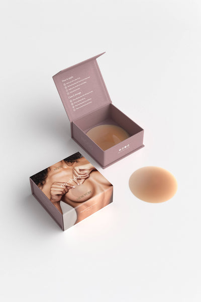 No-Show Reusable Adhesive Nipple Covers: No 3 Buff