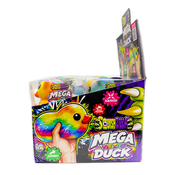 Fun Doh MEGA 5" Tie Dye Duck Squishy Toy -