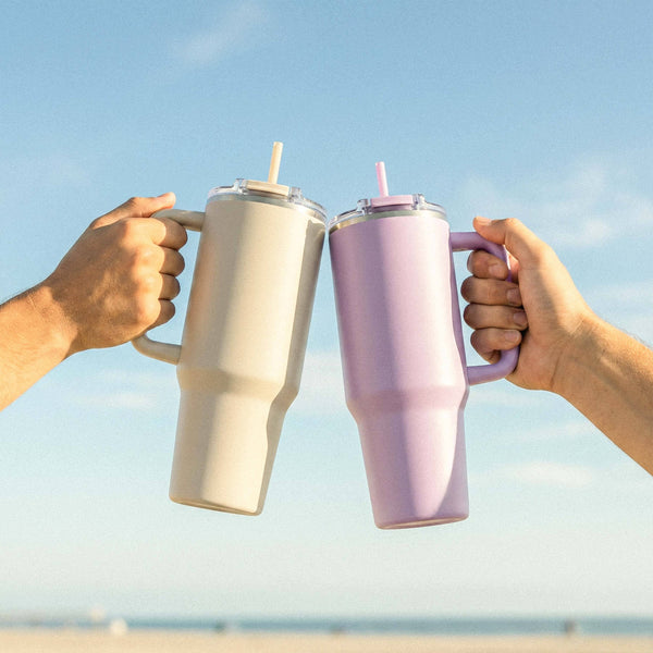 40oz POWDER COATED BIG SWIG TUMBLER: Spanish Sun