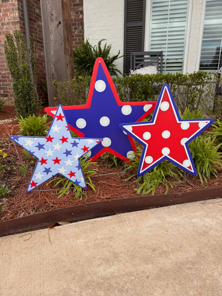All-American Star Trio- Blue Dot 