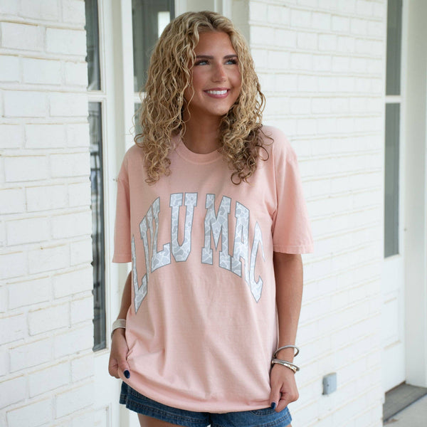 Lulu Mac Camo Adult Peachy Comfort Colors Tee
