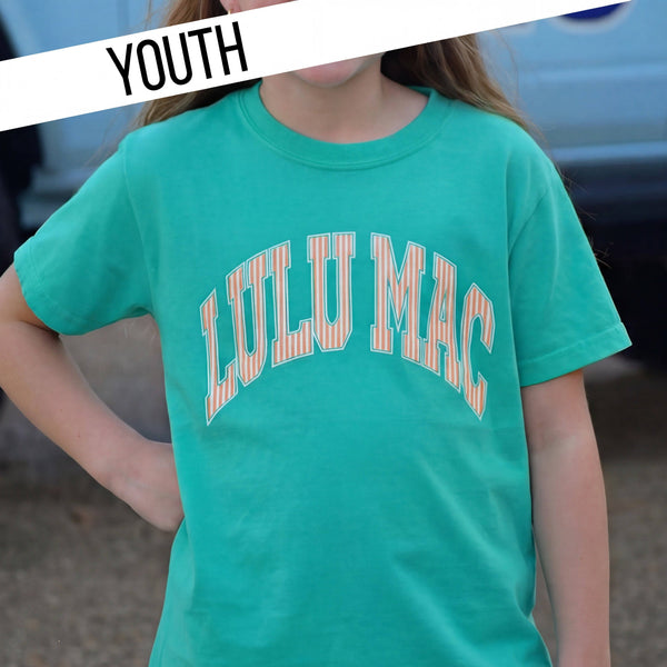 Lulu Mac Stripe Cream Sickle Sky/Island Green