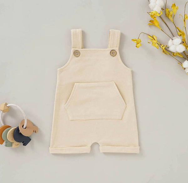 French Terry Overalls - Baby and Toddler: Rust