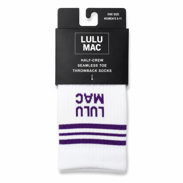 Lulu Mac Socks Single Pair - PURPLE