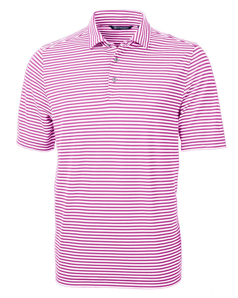 Cutter & Buck Virtue Eco Pique Stripe Recycled Men's Polo: Chutney
