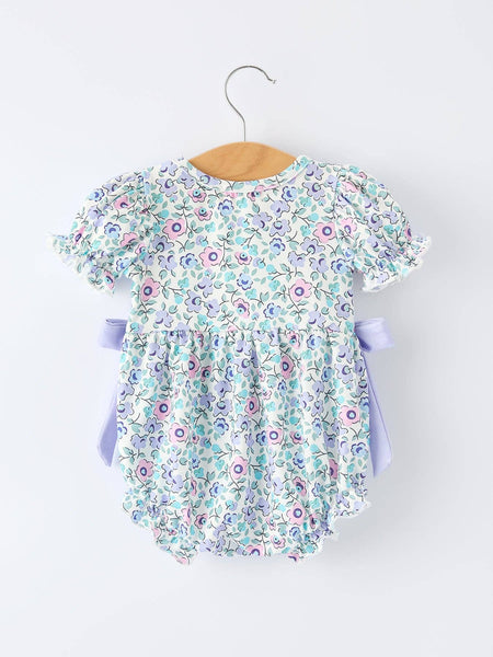 “DADDY'S GIRL” Smocked Baby Girls Romper: