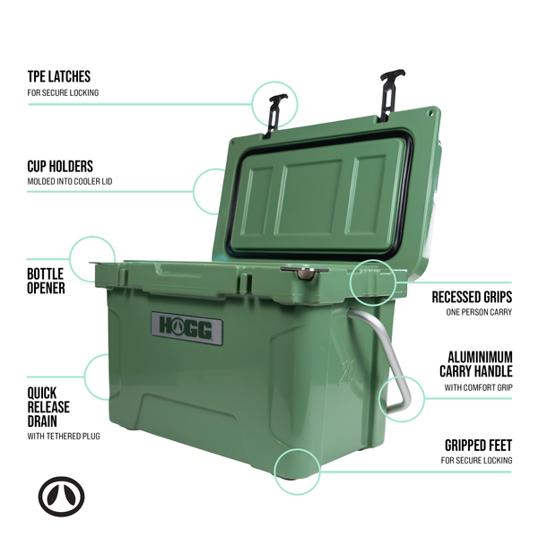 20QT COOLER: HARVEST RED