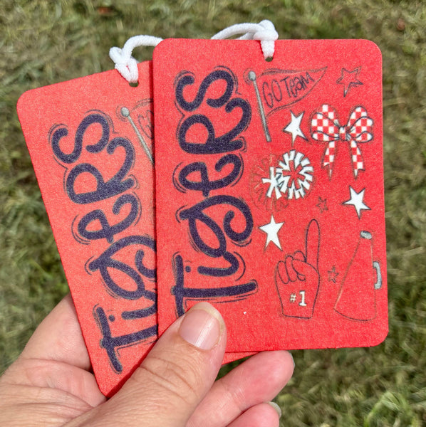 Razorback game day spirit car fresheners : Sandalwood