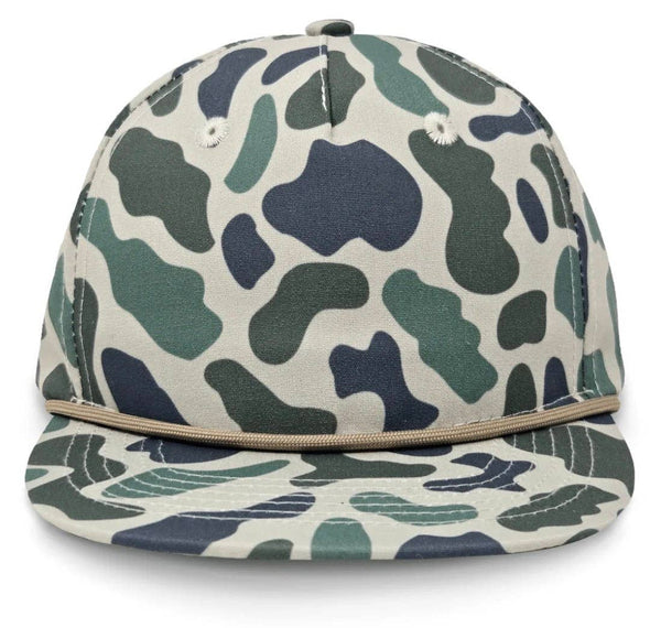 KIDS - Bass Fishing - Camo Rope Hat: Mossy Oak Bottomland